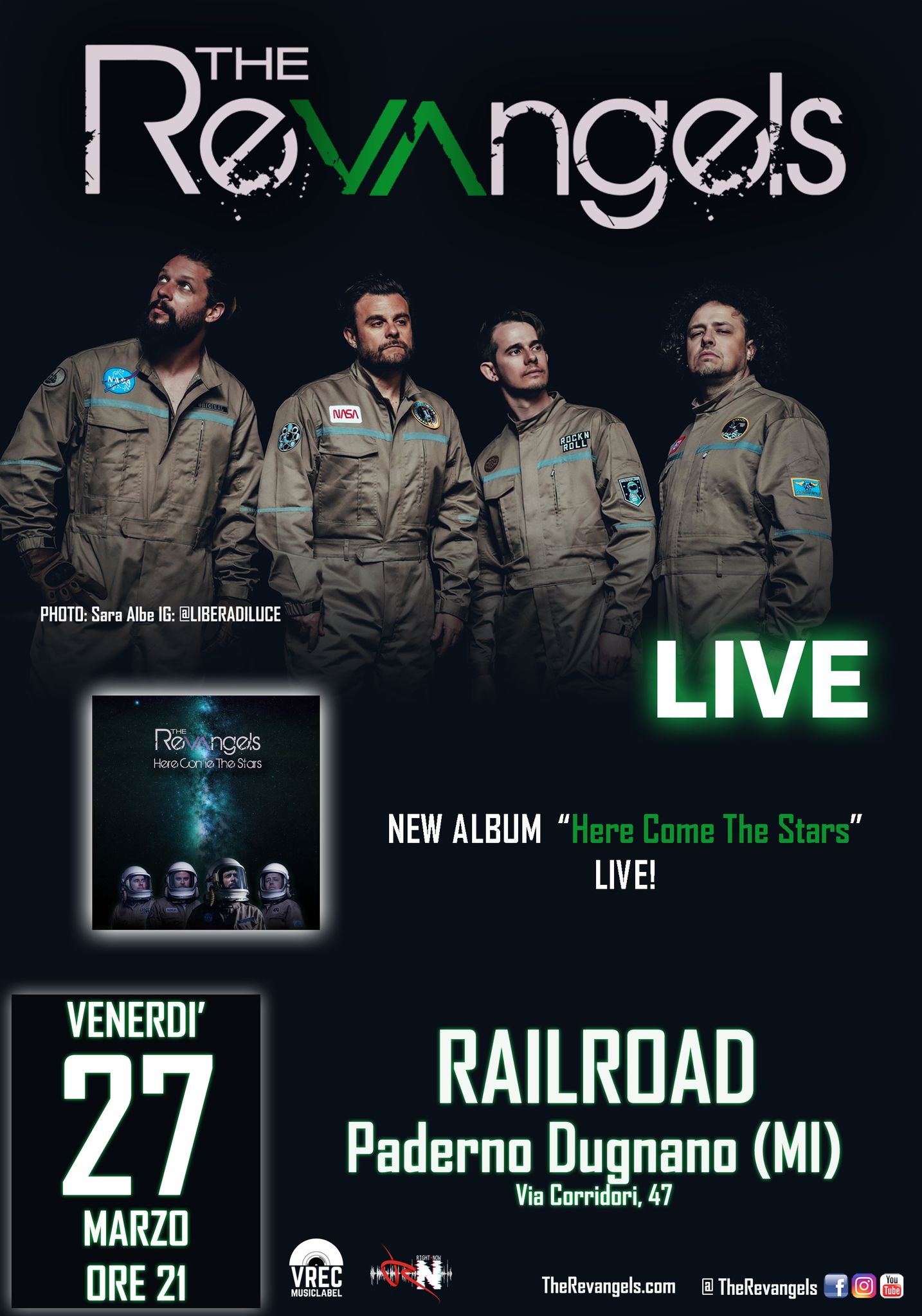 The Elephant Man + The Revangels @ Station Club, Paderno Dugnano (MI) Potrebbe essere un'immagine raffigurante elefante e il seguente testo "THE ELEPHANT REDEMPTION LIVE NEWALBUM NEW ALBUM "Redemption" LIVE! Re THE OPENING ACT ngels NEWALBUM NEW ALBUM "Here Come "HereComeTheStars" The Stars LIVE! PHETO:Ss Sara be ILIBERADI LUCE VENERDI' 20 MARZO ORE 21 STATION CLUB Paderno Dugnano (MI) Via Custaza, 43 STATION STATION livECilr"