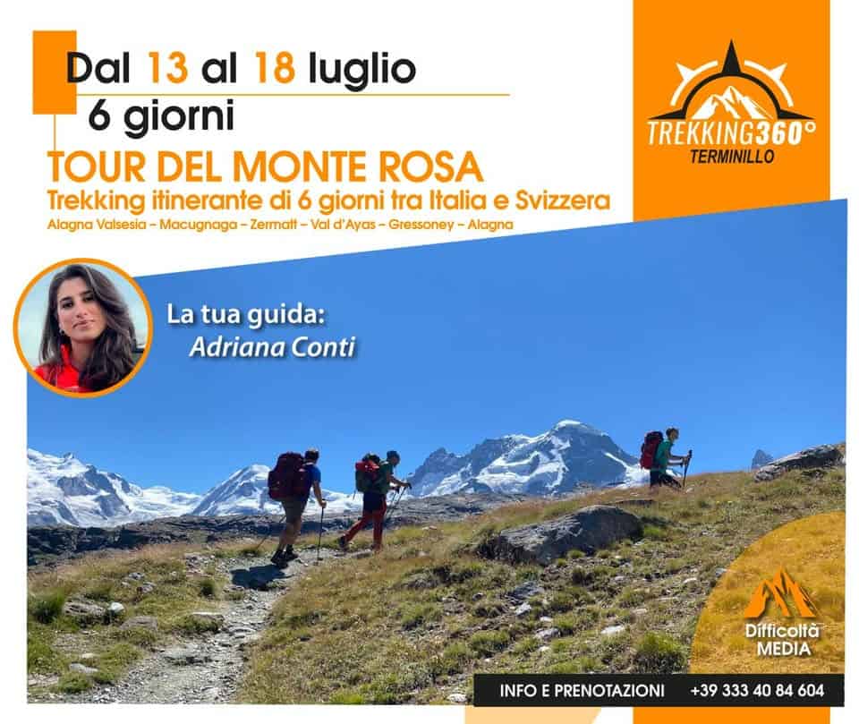 Tour del Monte Rosa by Trekking360° - Cittaducale (RI) dal 13 al 18 ...