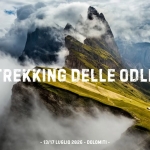 TREKKING delle ODLE: dove le MONTAGNE toccano il CIELO Potrebbe essere un'immagine raffigurante montagna e il seguente testo "TREKKINGDELLE DELLE ODLE -13/17 LUGLIO 2026 -13/17LUGLIO20826-DOLOMITI- DOLOMITI-"