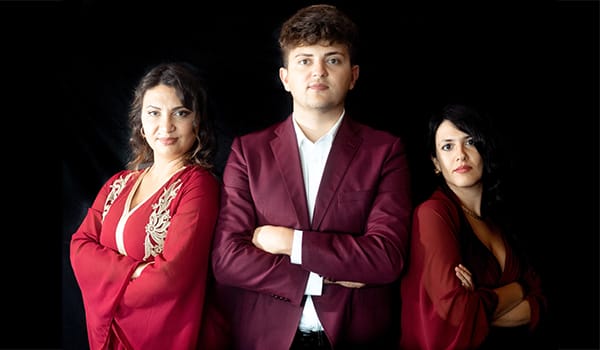 Trio Elysum Potrebbe essere un'immagine raffigurante una o più persone, clarinetto, oboe e tromba