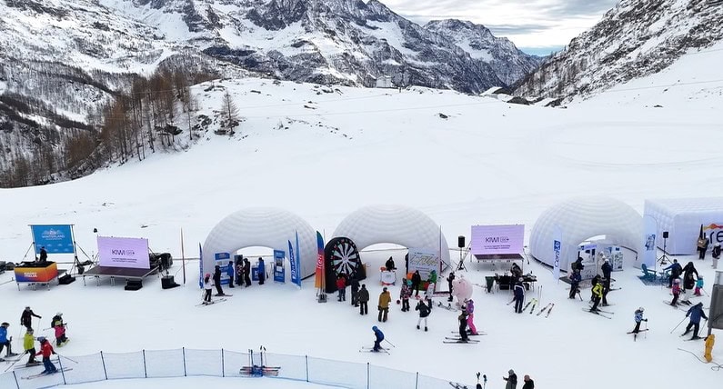 WINTERLAND TOUR – Gressoney-La-Trinité Potrebbe essere un'immagine raffigurante artico, pista da sci e testo