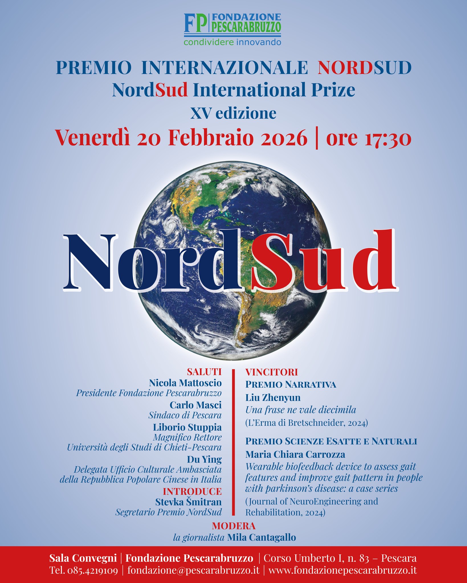 XV Premio Internazionale NordSud di Letteratura e Scienze Potrebbe essere un contenuto grafico raffigurante mappa e testo