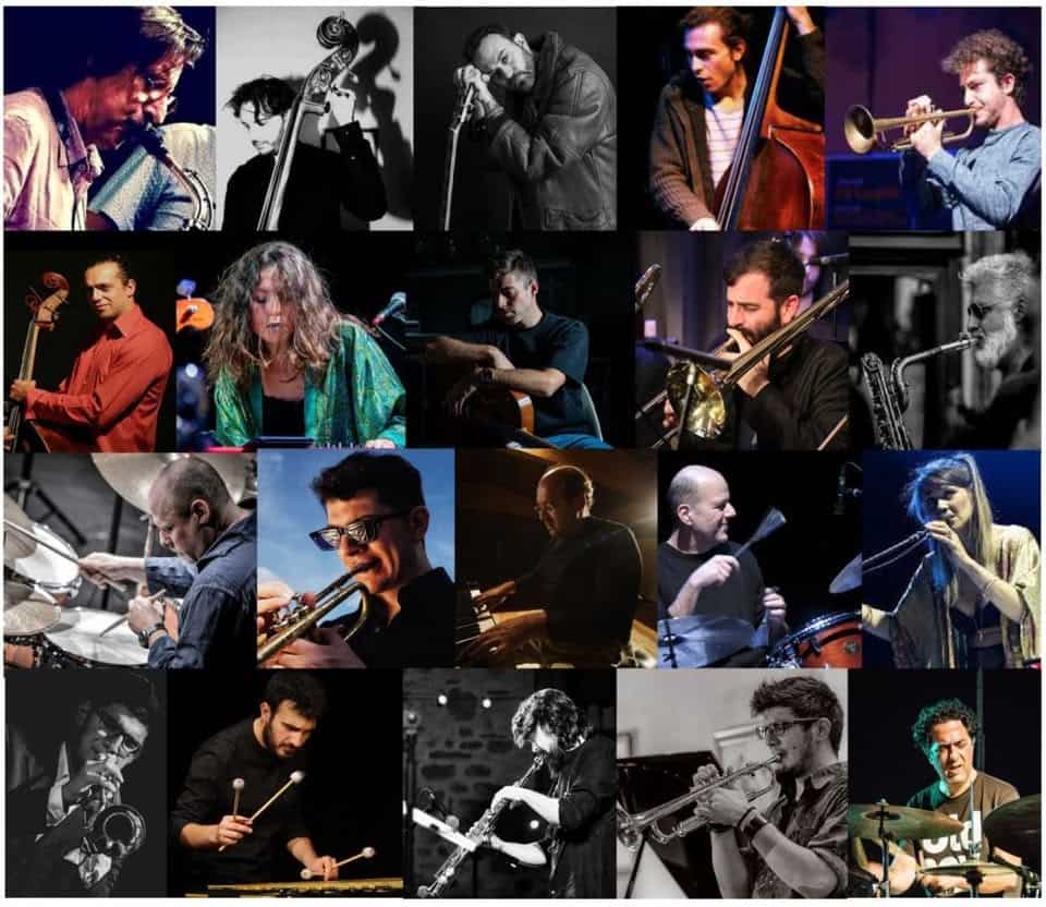 20 musicisti jazz per GKN – JAZZ REBELLION! in concerto + conferenza Potrebbe essere un'immagine raffigurante flauto, sassofono, oboe, clarinetto, tromba e violino