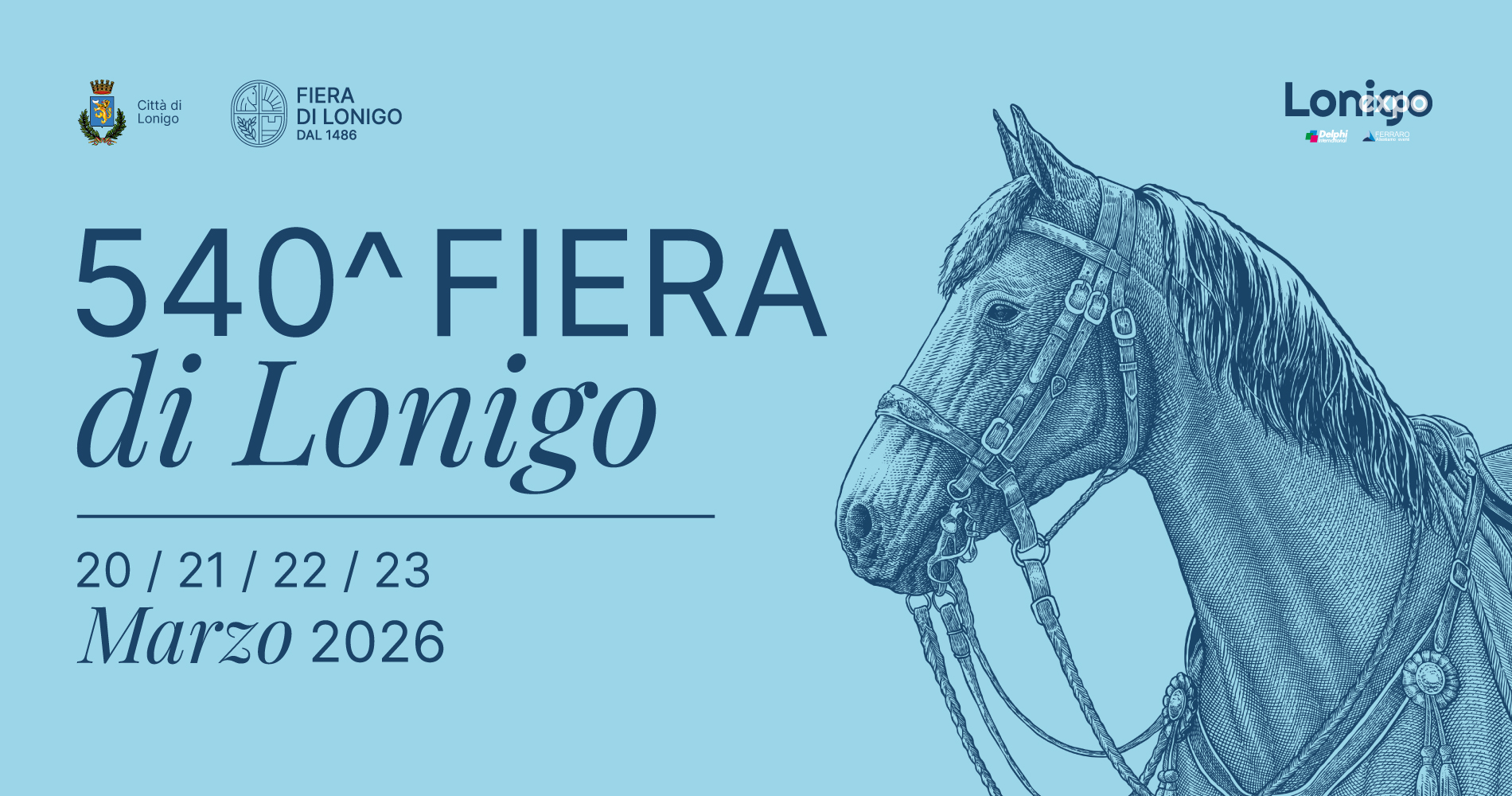 540^ FIERA DI LONIGO Potrebbe essere un'immagine raffigurante il seguente testo "Citlà كا Lonigo FIERA DILONIGO DAL DAL1486 1486 Lonigo SP Prpphi phi ه っ 540лr FIERA di Lonigo 20/21 20/21/22/23 22/23 Marzo 2026"
