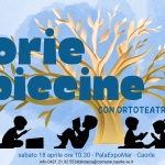 A Caorle Ortoteatro presenta STORIE PICCINE Potrebbe essere un'immagine raffigurante il seguente testo "ณขเตา B45Ю ЮOTECA CACRLE صه ITA ADRLE DICADRLE 50 storie * " ntulteta awcartelecm CONORTOTEATRO CONORTOTEATRO sabato 18 aprile ore 10.30 -Biblioteca Civica -Caorle info 0421 21 92 55 55 biblioteca@comune.caorle.v Ingresso gratuito"