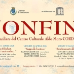 A Cordenons concerto Sconfinamenti dell’anima Potrebbe essere un'immagine raffigurante il seguente testo "Comune di Cordenons in incollaburazione.con con UTER CORDEVONS CONF ONFINI Sala Consiliare del Centro Culturale Aldo Moro CORDENONS SABATO 11 APRILE 2026 "Franz Schubert, la forma suoi confini..." o AYT.EN PRITCHIN violino ANDREA RUCLI pianołorte Musiche F Schubert VENERDI 24 APRILE 2026 "Viaggi alle trontiere" FABIO SCARAMUCCI recitante MARIO LANETTE clarinetto COZZI clarinello SABATO 9 MAGGIO 2026 "Sconfinamenti dell' anima" NICOLETIA SANZIN aTpa VALENTINA DANELON violino Musiche di Glase, Kikta, .M. Tedeschi, Pari, M. Pagotto, B. Andrès Inizio spettacoli ore 18 Ingresso_gratuito Ingreeso gratuito Info: 0434 932725 centroaldomoro@gmail.com"