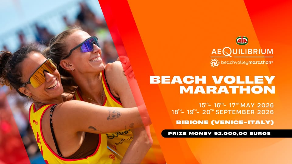 Evento AeQuilibrium Beach Volley Marathon Settembre Edition Locandina AeQuilibrium Beach Volley Marathon Settembre Edition - da venerdì 18 settembre - domenica 20 settembre 2026 ore 10:00 ore 18:00