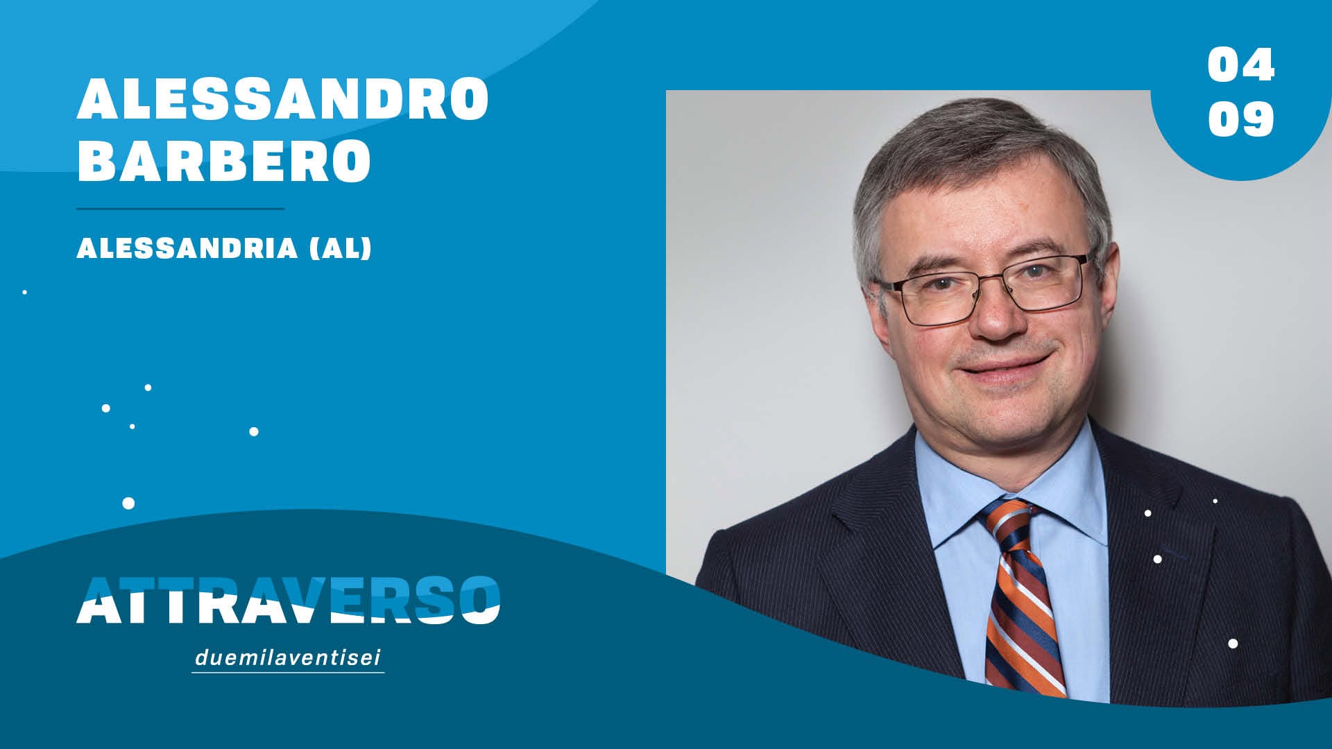 Evento ALESSANDRO BARBERO – Alessandria (AL) – Attraverso Festival Locandina ALESSANDRO BARBERO – Alessandria (AL) – Attraverso Festival - venerdì 4 settembre ore 21:00 - 23:00