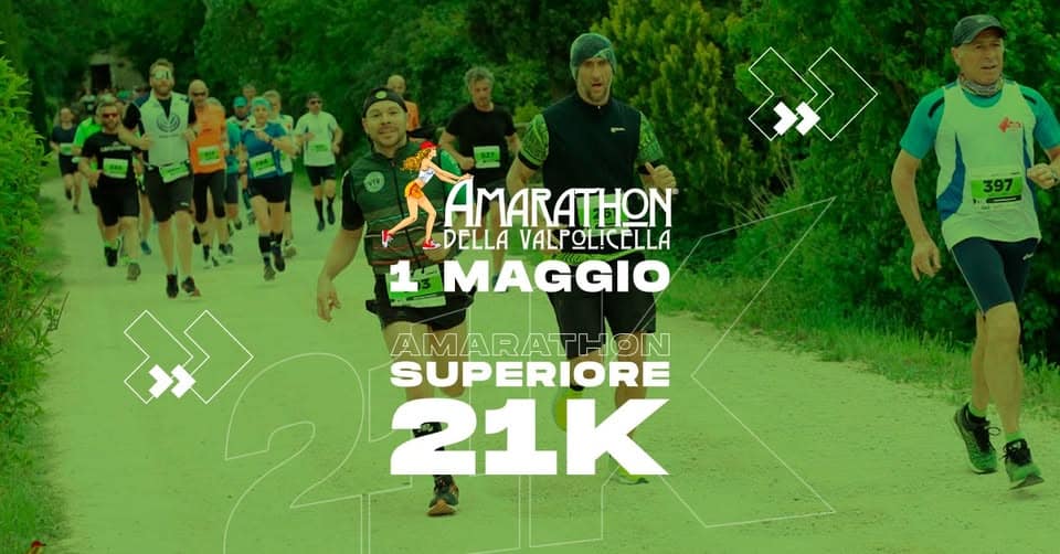 Amarathon 2025 – Superiore 21km 2026 Potrebbe essere un'immagine raffigurante testo