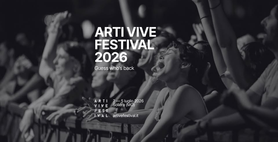 Evento Arti Vive Festival 2026 Locandina Arti Vive Festival 2026 - da giovedì 2 luglio - domenica 5 luglio 2026 ore 19:00 ore 23:59
