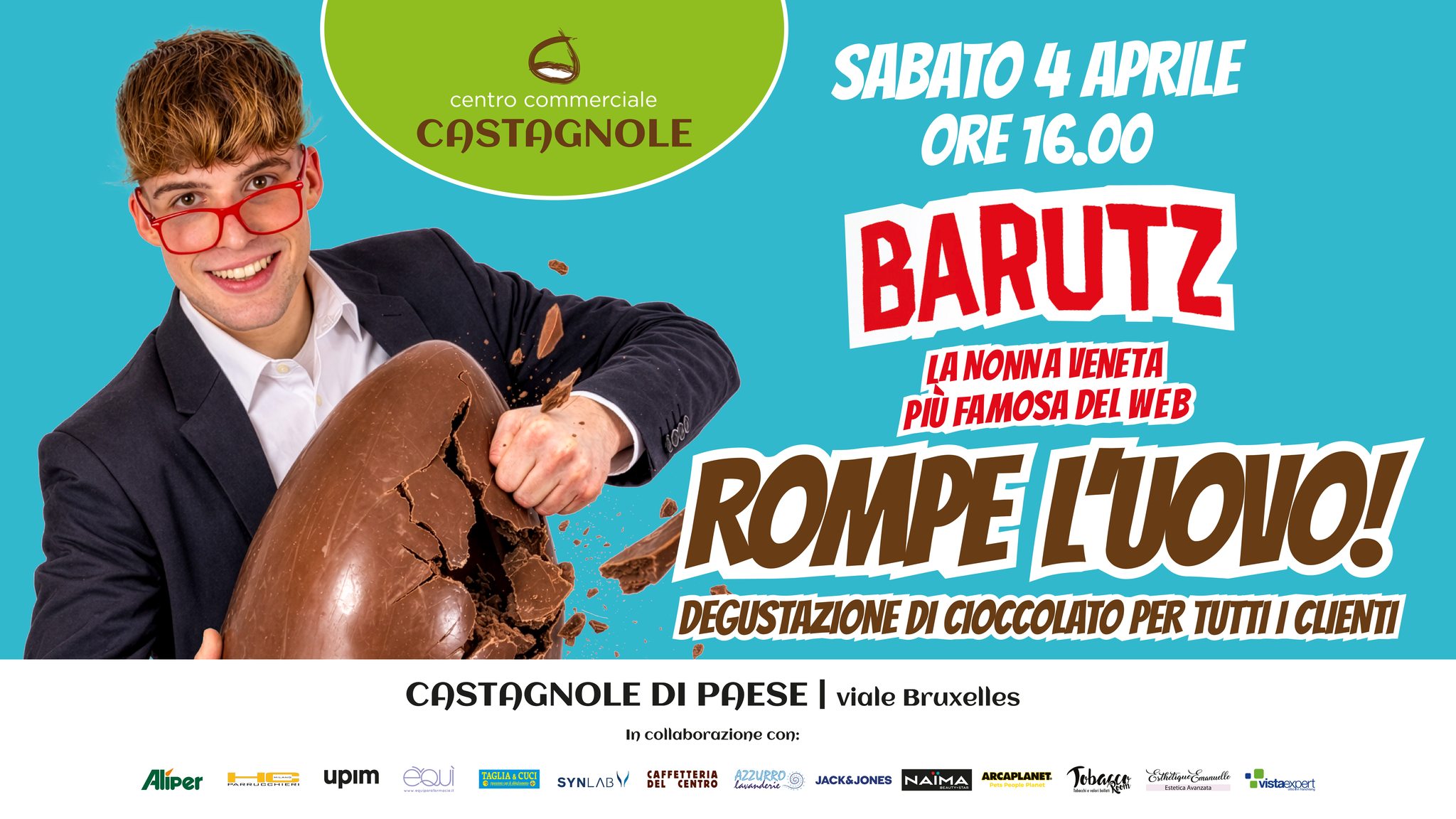 BARUTZ • Castagnole di Paese (TV) – Centro Commerciale Castagnole Potrebbe essere un'immagine raffigurante testo