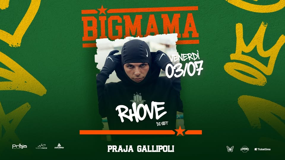 Evento Rhove Locandina Rhove - venerdì 3 luglio ore 23:00 - 01:00