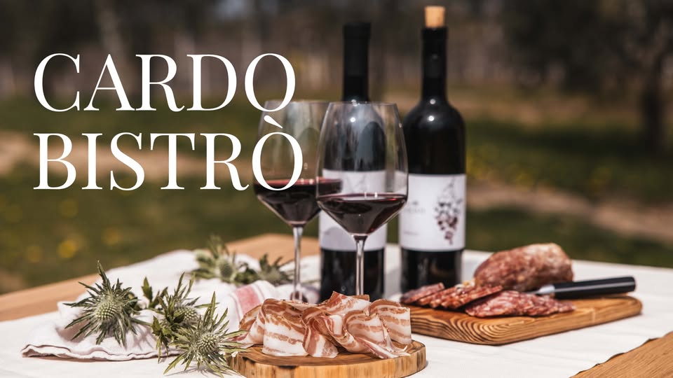 BISTRO di PASQUETTA Potrebbe essere un'immagine raffigurante vino e il seguente testo "CARDO BISTRO 美"