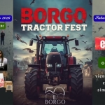 Borgo Tractor Fest Potrebbe essere un'immagine raffigurante il seguente testo "Venerd Yenerd10Luglic2026 10 Puglio 2026 Pe Grbe Gramigne Pabalo " Luglio 2026 BORGO TRACTOR FEST Vade-Jratro el Bakàn AAMATA BRANCALED #DJSET DJ SET vieni con vienicoilTrattore il Trattore ericeveraiun e riceverai un simpatico omaggio 50 EILc BORGO"