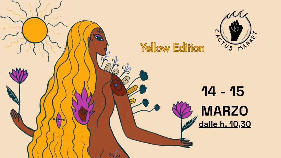 Cactus Yellow edition 14-15 marzo Potrebbe essere un'illustrazione raffigurante testo