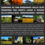 Cammino di San Bernardo, trekking dalle Alpi alle risaie Piemontesi, 2 tappe Potrebbe essere un'immagine raffigurante testo