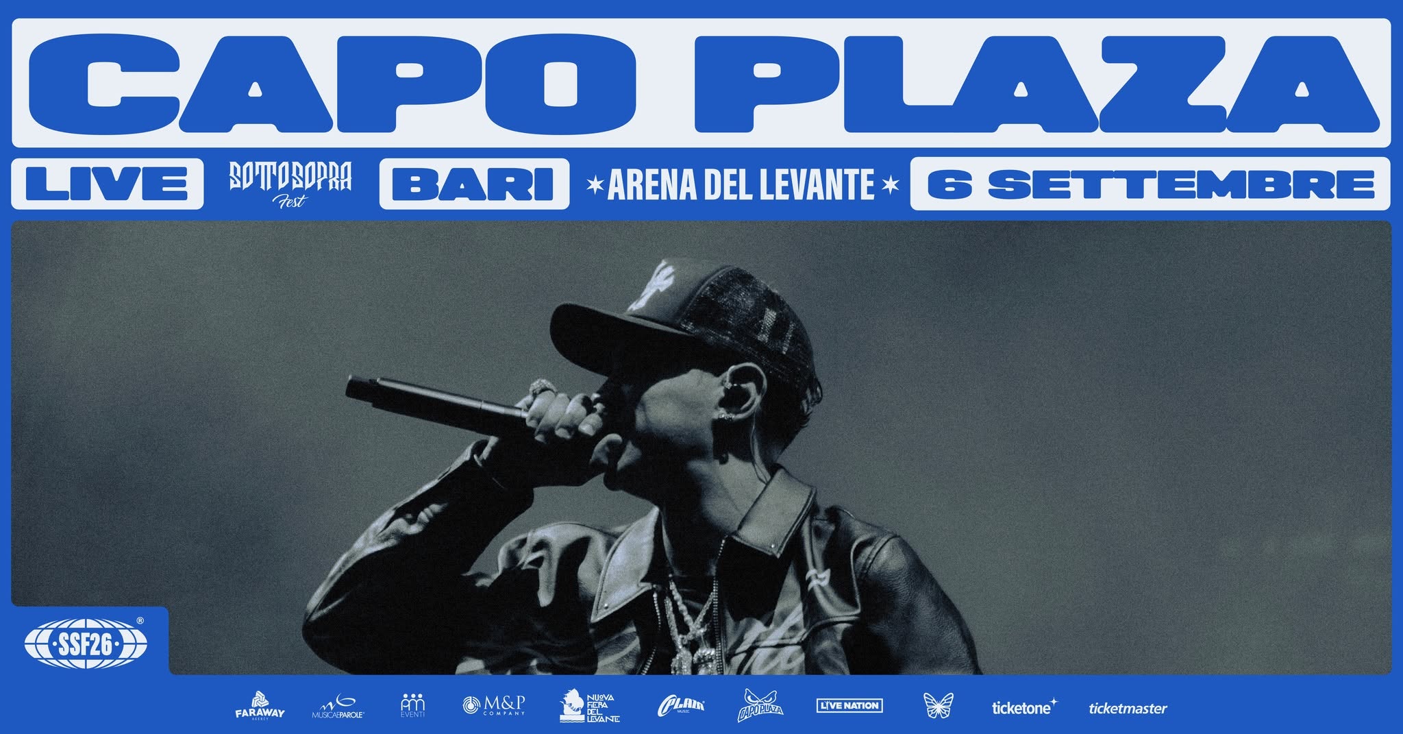 Evento Capo Plaza – Arena Del Levante, Bari Sottosopra Fest Locandina Capo Plaza – Arena Del Levante, Bari Sottosopra Fest - domenica 6 settembre ore 20:30 - 22:30