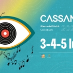 Cassandra Fest 2026 | V Edizione Potrebbe essere un contenuto di pop art raffigurante il seguente testo "Piazza dell'Unità 2026 Centobuchi Fest 配道 12 岩 3-4-5 luglio cassandrafest.it cassan rafest.it"