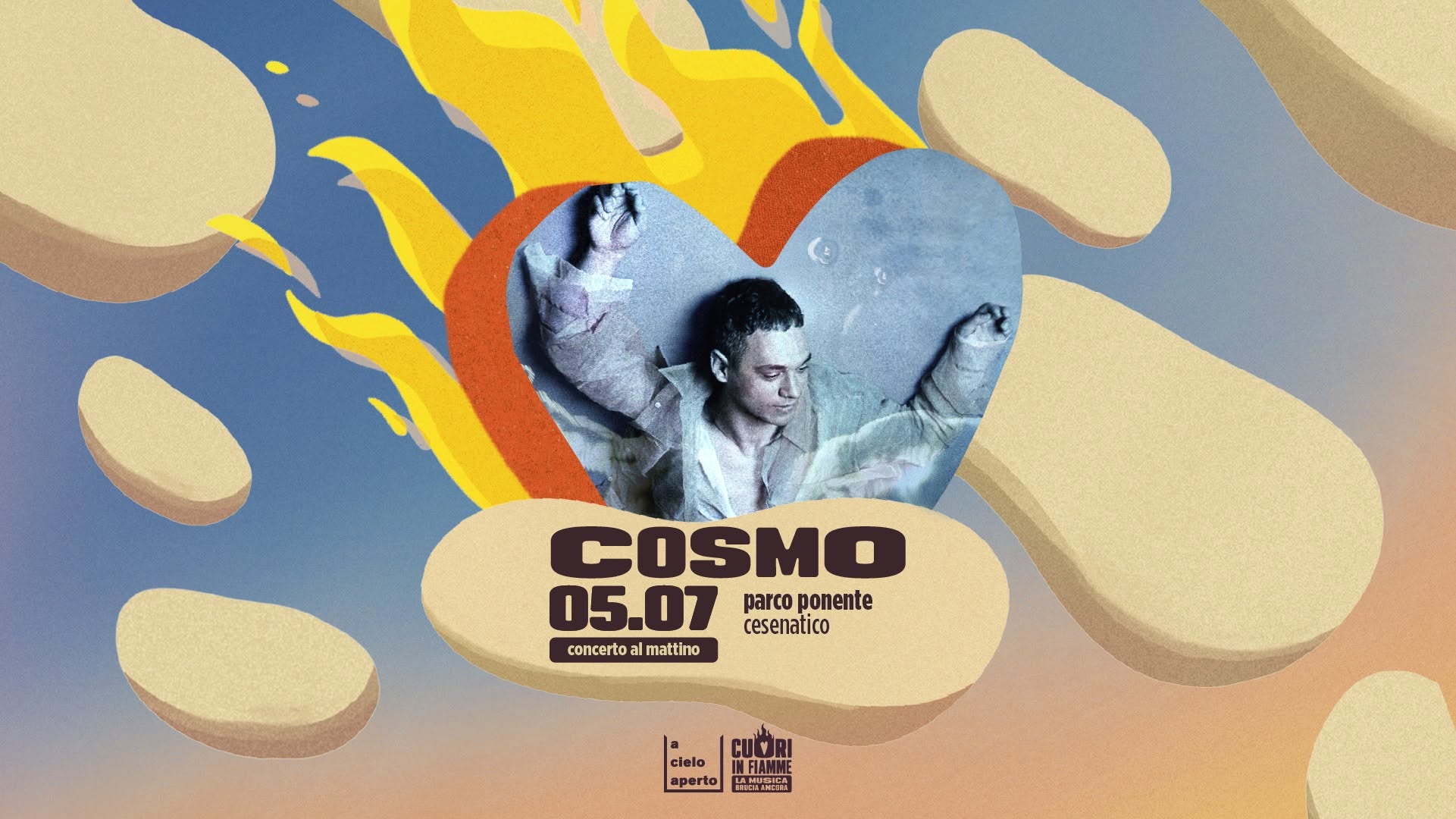Evento Cosmo – acieloaperto festival Locandina Cosmo – acieloaperto festival - domenica 5 luglio ore 06:00 - 08:00