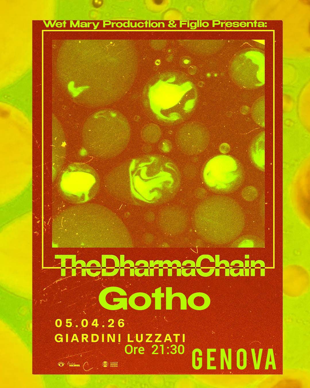 Evento Dharma Chain Gotho Locandina Dharma Chain Gotho - domenica 5 aprile ore 21:30 - 23:30