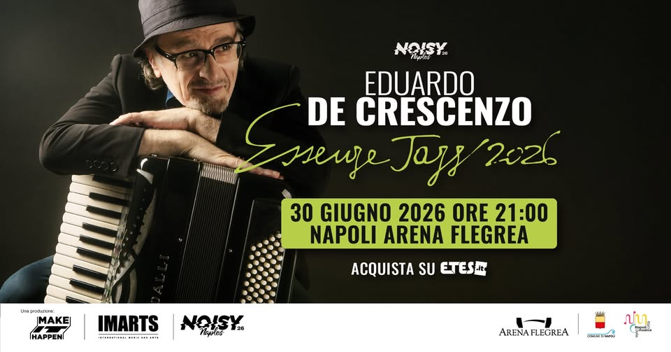 Evento Eduardo De Crescenzo – Essenze Jazz 2026 Locandina Eduardo De Crescenzo – Essenze Jazz 2026 - martedì 30 giugno ore 21:00 - 23:00