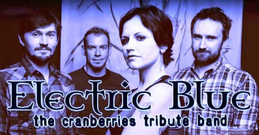 Electric Blue \ the cranberries tribute live @ Vinile Potrebbe essere un'immagine raffigurante il seguente testo "Electrić BlUE the cranberries tribute band"