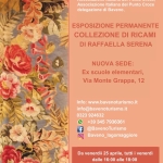 ESPOSIZIONE PERMANENTE DEI RICAMI DI RAFFAELLA SERENA Esposizione Permanente Dei Ricami Di Raffaella Serena a Romanico (VB) il 24 aprile aprile - 25 settembre 2026