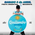 FIESTA ARGENTINA MACERATA Potrebbe essere un'immagine raffigurante poster e bandiera