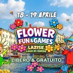 Flower Fun & Games – Comune di Lazise Potrebbe essere un'immagine raffigurante il seguente testo "PATROCINATO DA: COMUNEDILAZISE LAZISE COMUNE 18-19APRILE 18- 19 APRILE POWERED BY: CCOB FLOWER FUN FUN&GAMES LAZISE LAGO DI GARDA LIBERO & GRATUITO"