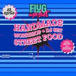 FLUG Market di Primavera Potrebbe essere un contenuto grafico raffigurante il seguente testo "12 FIYG aprile any market HANDMADE DJ SET WORKSHOP STREET FOOD ศสิาย 11:00 aiic 20:00 MOsSO ኢን DIS TI viaAngeloMosso3,Milang Milano"