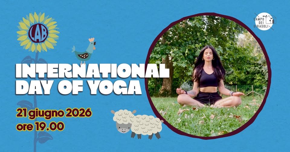 Evento FRIDAYOGA International day of yoga Locandina FRIDAYOGA International day of yoga - domenica 21 giugno ore 19:00 - 20:00