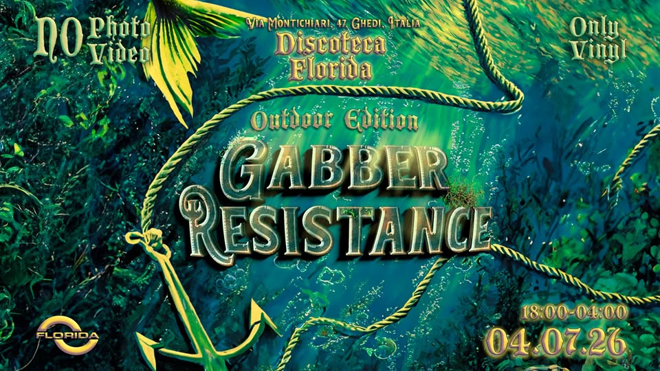 Gabber Resistance – outdoor edition Potrebbe essere un'immagine raffigurante testo