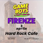 Game Boys – Il Party ANNI 90!// Hard Rock Cafe, FIRENZE Potrebbe essere un'immagine raffigurante il seguente testo "हૈા SOCE 동 B0S HON 1ል UNIOH GAME BOYS IL PARTY ANNI 90! FIRENZE 3 aprile Hard Rock Cafe prenotazioni 055 277841 星 2O1 BN GAN E SOSS BON indirizzo Via dei Brunelleschi, BOV ា BO0"