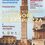 Gruppo Cordenonese del Ciavedal presenta il libro Il campanile di Cordenons Potrebbe essere un'immagine raffigurante l'Arno e testo