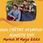 Hey folks! Balliamo? – DUO L’HETRE HEUREUX ACOUSTIC LIVE Hey Folks! Balliamo? – Duo L’hetre Heureux Acoustic Live a Venezia (VE) il 31 marzo 2026