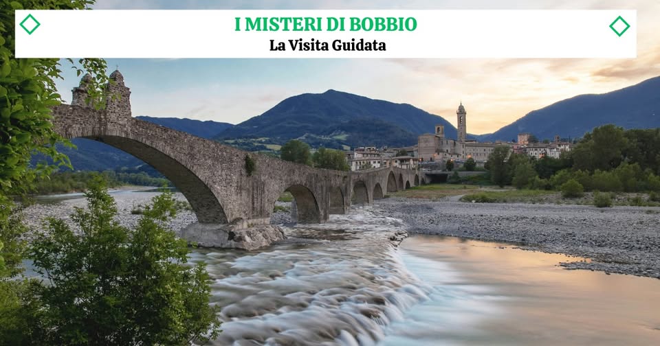Evento I MISTERI DI BOBBIO dalla Gioconda ad Hemingway – La Visita Guidata Locandina I MISTERI DI BOBBIO dalla Gioconda ad Hemingway – La Visita Guidata - da domenica 15 settembre 2024 - domenica 30 agosto 2026 ore 10:30 ore 12:00