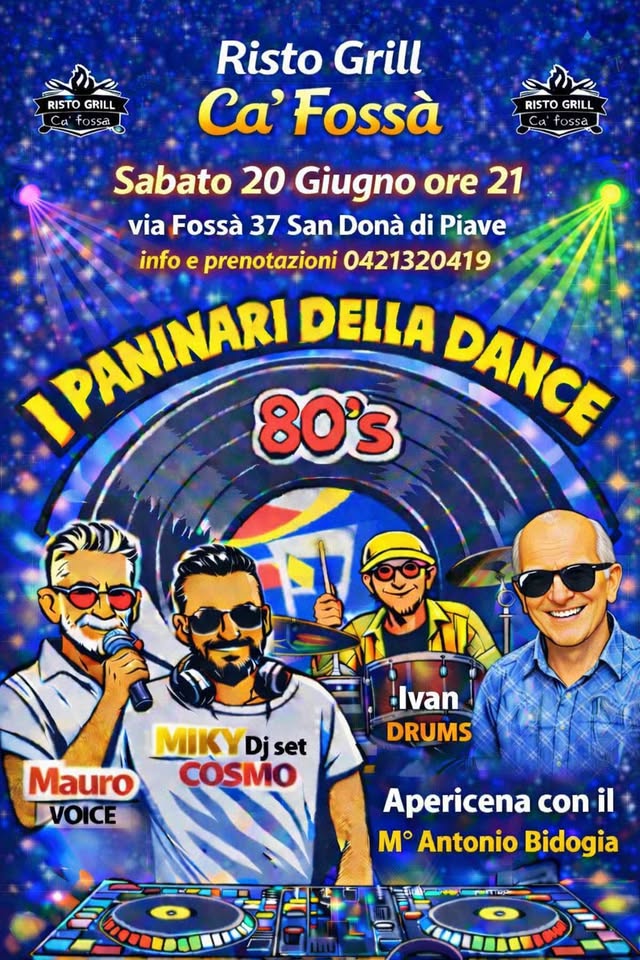 Evento I Paninari Della Dance 80’S Locandina I Paninari Della Dance 80’S - sabato 20 giugno ore 21:00 - 23:00