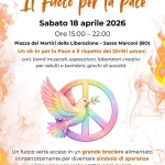 Il Fuoco per la Pace Potrebbe essere un disegno raffigurante testo