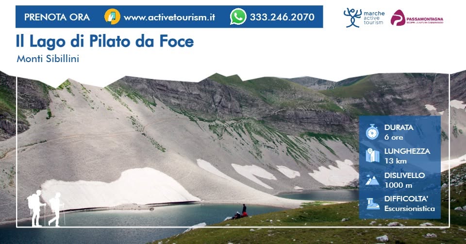 Evento Il Lago di Pilato da Foce Locandina Il Lago di Pilato da Foce - da sabato 30 maggio - sabato 25 luglio 2026 ore 09:00 ore 16:00