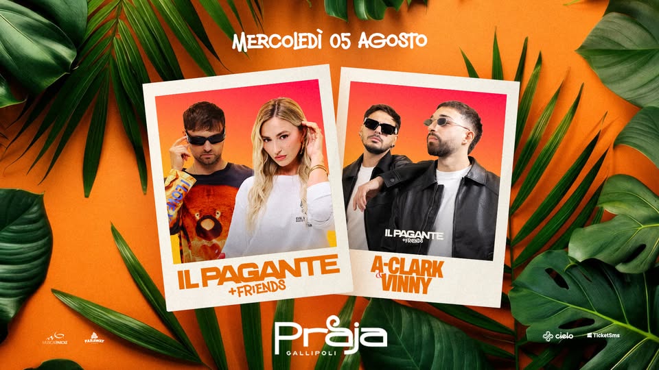 Evento Il Pagante A – Clark & Vinny Locandina Il Pagante A – Clark & Vinny - mercoledì 5 agosto ore 23:00 - 01:00