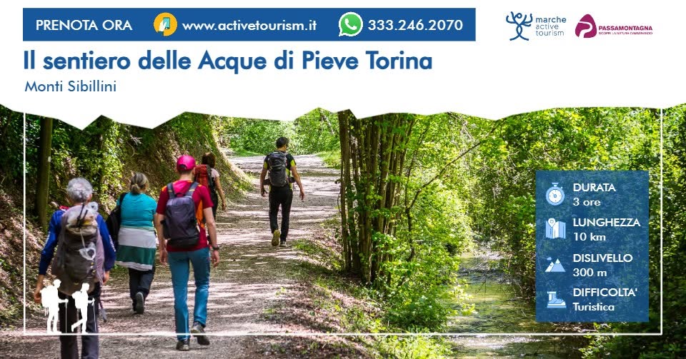 Evento Il sentiero delle Acque di Pieve Torina Locandina Il sentiero delle Acque di Pieve Torina - da domenica 29 marzo - domenica 8 novembre 2026 ore 09:15 ore 13:00