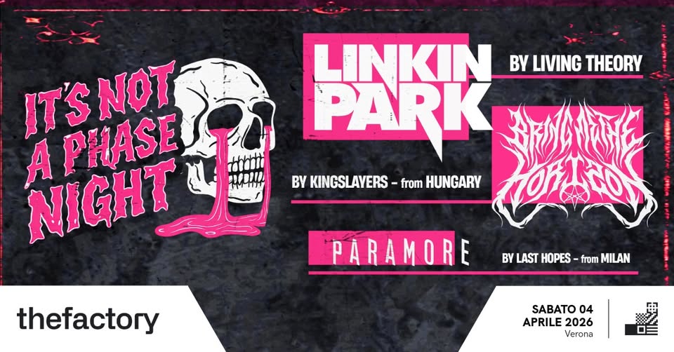 Evento It’s Not A Phase Night Living Theory Locandina It’s Not A Phase Night Living Theory - sabato 4 aprile ore 20:30 - 22:30