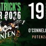 °JonFen° St. Patrick’s TOUR 2026 @ O’Connell Irish Pub, Potenza Picena Potrebbe essere un'immagine raffigurante il seguente testo "ST PATRICK'S TOUR 2026 19 192 ARZ 22.00 JONIEN EN O'CONNELL IRISH PUB POTENZA PICENA"