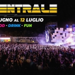 La Centrale “Imola Summer Fest” 2026 Potrebbe essere un'immagine raffigurante folla e il seguente testo "LACNRA DAL 25 GIUGNO AL 12 LUGLIO MUSIC FOOD • DRINK· FUN 台 日"