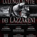 LA LUNGA NOTTE DEI LAZZARENI – Sannicola Potrebbe essere un'immagine raffigurante il seguente testo "COMUNE DI SANNICOLA EVENTI E TURISMO incollaborazione.con con OE WI GIOVANIC GIOVANICANTORI NECAN organizza: UNGANOTTE ΝΩΤΤΕ Ore 22 00 DEI LAZZARENI Lazzareni itineranti per vie di Sannicola Trazioni F.LLI DE PREZZO Via Ore23:00 Sanzio 50, Sannicola COMPAGNIA Ore Ore00:00 00 00:00 GIOACCHINO DE FILIPPO Via San Simone 143, San Simone Ore22:30 Ore 2:30 TREMULACORE Via Verdi 36,Chiesanuova MINGHEZ Via delle Viole 17, Sannicola Ore23:30 23:30 Ore PAPARINA & COMPANY Ore00:30 Ore00: Via Don C. Franza 1/B Sannicola CALANDAGRUPPO E CANTORI DI ALEZIO gruppi dicantor Via Collina 319, Sannicola Lazzareni per oaese 28 MARZO 2026"