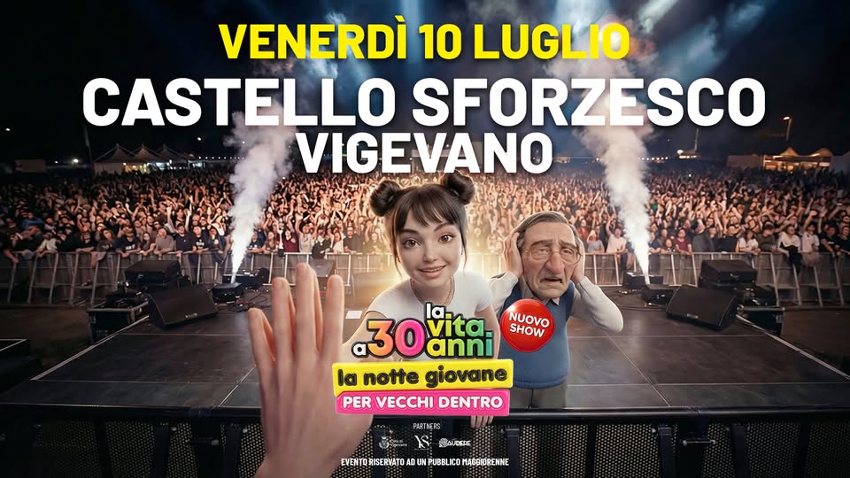 Evento La Notte Giovane x Vecchi Dentro Vigevano, Pavia Locandina La Notte Giovane x Vecchi Dentro Vigevano, Pavia - venerdì 10 luglio ore 21:00 - 02:00