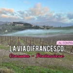LA VIA DI FRANCESCO al contrario 🤩 Potrebbe essere un'immagine raffigurante Saqsaywaman, nebbia e il seguente testo "AL CONTRARIO LAVIA LA VIA DIFRANCESCO Consuma- Pontassieve"