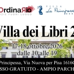 La villa dei libri 2026 La villa dei libri 2026 a Lucca (LU) il 17 ottobre - 18 ottobre 2026