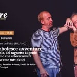 Potrebbe essere un'immagine raffigurante il seguente testo "vuole fiore FAMIGLIE un TEATRO DOM 15 MAR 2026 17.45 NOVOLI/ Teatro Comunale Compagnia Arione de Falco (MILANO) Le rocambolesce avventure dell' orso Nicola, del ragnetto Eugenio e del moscerino che voleva vedere il mondo e che rese tutti felici con con Alberto Branca, Annalisa Arione, Dario de Falco sostegno di Catalyst DAI 5 ANNI Prima Prima.dellospetacolo spettacolo laboratori di Blablabla COSA SENTI? Laboratorio Laboratorioemozionale emozionale GRATUITO CON PRENOTAZIONE OBBLIGATORIA OBBLIGA"