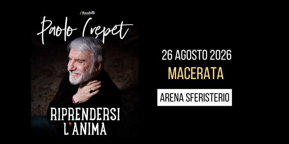 Evento Macerata – Arena Sferisterio – Paolo Crepet – Riprendersi L’anima Locandina Macerata – Arena Sferisterio – Paolo Crepet – Riprendersi L’anima - mercoledì 26 agosto ore 21:00 - 23:00